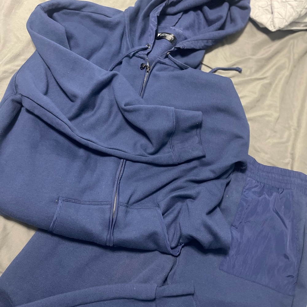 Victoria's Secret Blue Hoodie and Joggers Set